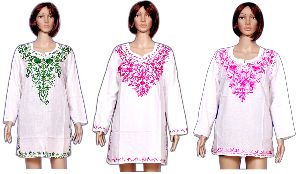 Lot Embroidered Casual Womens Cotton Kurti