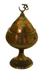 Om Swastik Akhand Diya Jyot Decorative Oil Lamp
