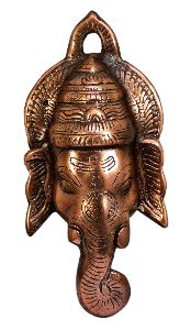 Ratnatraya Lord Ganesha Face Vastu Wall Hanging Copper