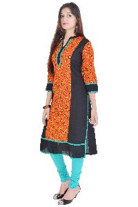 Cotton Multicolored Women's Kurti