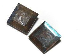 Handmade 9X9 mm square natural labradorite cabochon gemstone