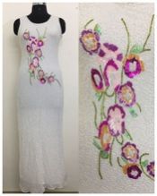 Bandage Bodycon Sleeveless Evening Party Cocktail Hand embroidered dress