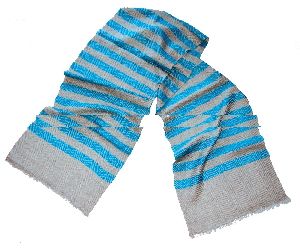 herringbone pattern cashmere scarf