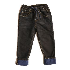 DARK WASHED DENIM TROUSER