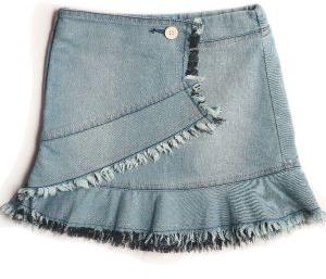 DENIM SKIRT WITH A FLARE