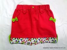 Kids stretchable Knitted Skirt