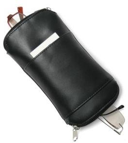 leather sunglasses folding eyeglasses case