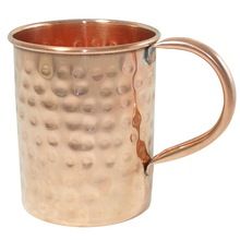 Hammered Full Copper Mug