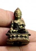 Buddha Sitting Miniature Brass Sculpture Statue