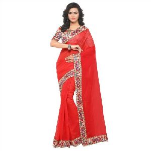 chanderi plain sarees