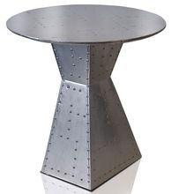 Aviator Round Side Table Coffee Table Industrial Side Table
