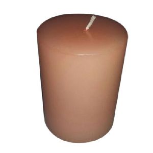 Plain pillar candle