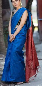 Ghicha Tassar Silk Dyed Saree