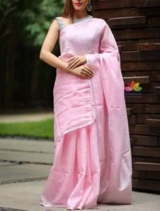 Pure Linen Saree