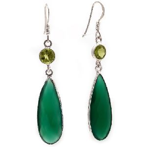 Green Onyx Earrings