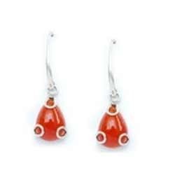 Red Onyx Stone Earrings