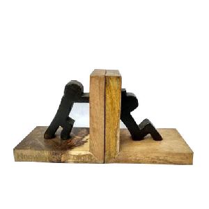 Wooden Decorative Bookends