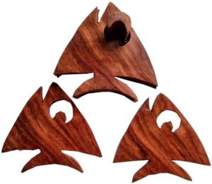 Wooden Fish Shaped Coaster