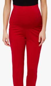 Red Solid Trouser