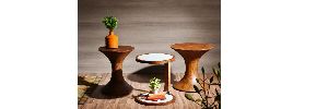 Two And A Half Men Solid Texture wood table