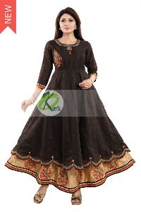 CHANDERI DESIGNER LONG WEAR KURTI