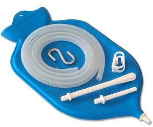 2 Quart Enema Bag Kit with metal suspension