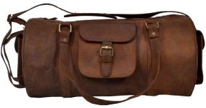 Brown Gym Luggage Sports Duffle Bag