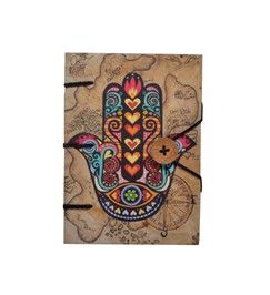 Hardcover Travel Diary with Beautiful Hand Design Hard Paper Didital Print