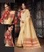 Madhubani Designer Row Silk With Kalmkari Blouse Saree