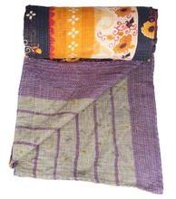 cotton kantha work quilt