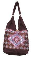 Silk And Cotton Sequence Work Handbag