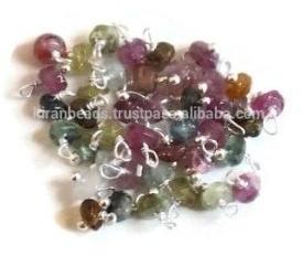 Multi Tourmaline Loose Gemstone Silver Plated