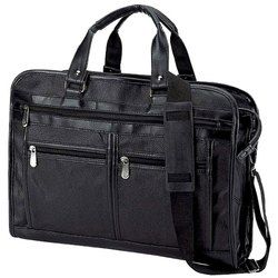 Black Leather Laptop Bag