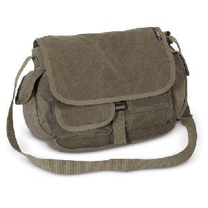 Canvas Leather Messenger Bag