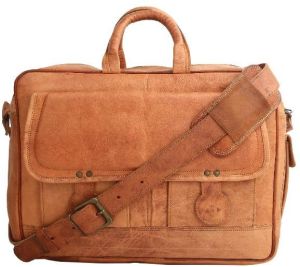 Light Brown Leather Laptop Bag