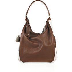 Leather hobo handbag