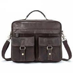 Stylish Leather Messenger Bag