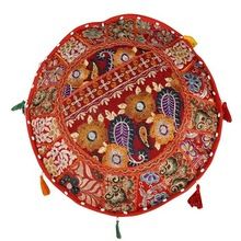 Embroidery Ottoman Stool