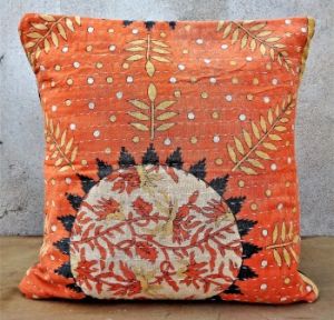 kantha Quilt Cushion Cover