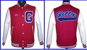 Full sleeves Red and White Varsity Jacket