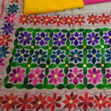 100% silk phulkari dupatta and suit