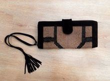 handmade wallets purse with suede leather tassel