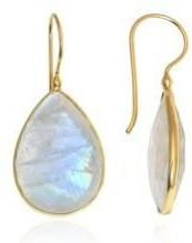 Rainbow moonstone gemstone earring