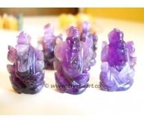 AMETHYST AGATE CARVING GANESHA