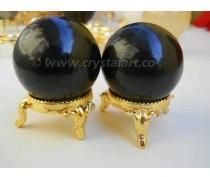 BLACK TOURMALINE SPHERES