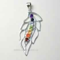 CHAKRA FANCY LEAF SILVER 925 PENDANT