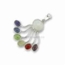 CHAKRA LAYERS 925 SILVER PENDANT