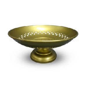 Brass Plated Round Iron Bowl