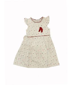 KIDS HEART PRINT FROCK