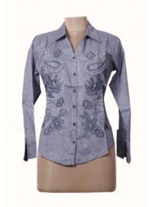 WOMEN FLORAL EMBROIDERED SHIRT